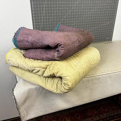 2 Old Packing Blankets 