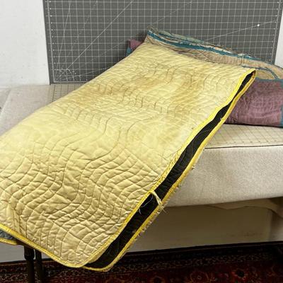 2 Old Packing Blankets 