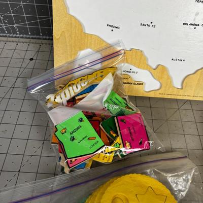 Puzzles: Educational, United States, etc.