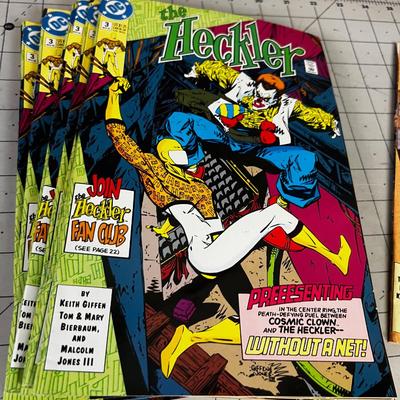 DC Comic THE HECKLER, Several Copies Multiple Volumes 