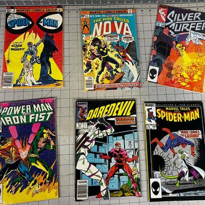 Lot of 6 VINTAGE Marvel Comics 70's and 80's 