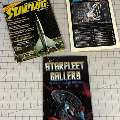 Science Fiction Magazines Star Log and Star Fleet Gallery 