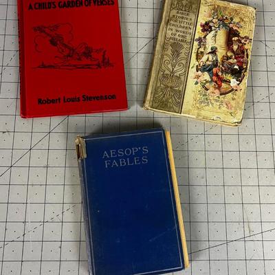 OLD Children's Books: Verse, Fables and Stories