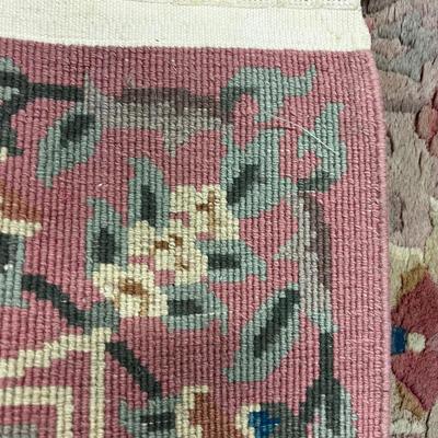 Chinese Dusty Rose Rug Hand Knotted