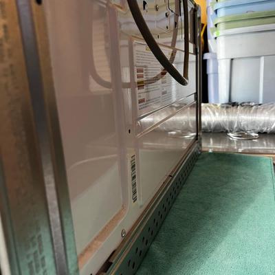 GE Stainless Steel Microwave Oven Over the Stove