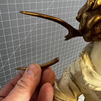 Cast Metal Lamp, Hollywood Regency Style
