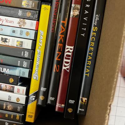 1 BOX of DVD's 