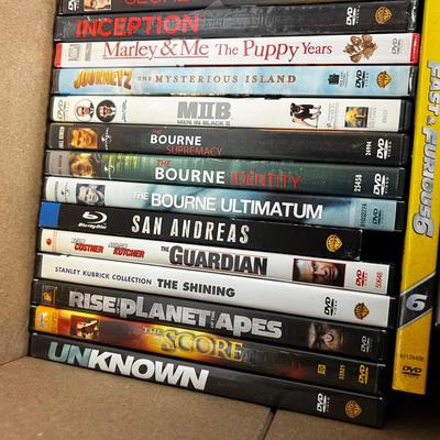 1 BOX of DVD's 