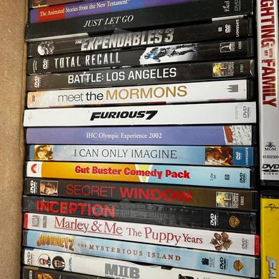 1 BOX of DVD's 