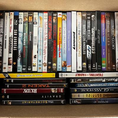1 BOX of DVD's 