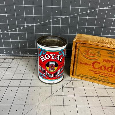COD Fish Box Wood And Baking Powder 