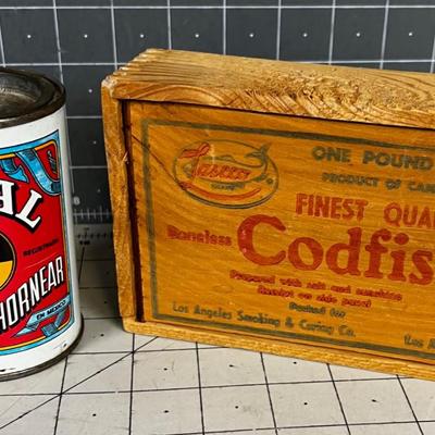 COD Fish Box Wood And Baking Powder 