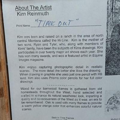 "Time Out" Cowboy in the making western artwork by Kim Reinmuth