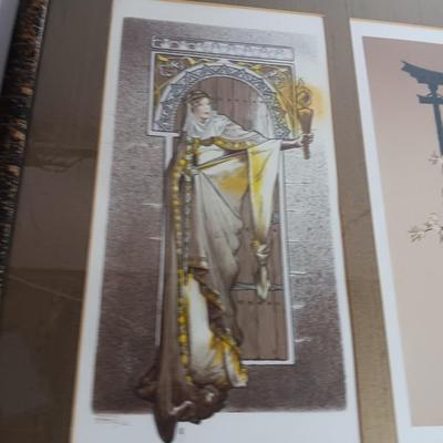 JOY DUNN LOT OF 4 Limited Edition Lithograph, Signed and framed with Certificate of Authenticity