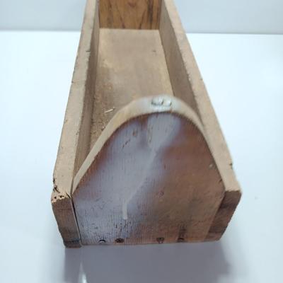Vintage wooden Childs Jr. Carpenter Toolbox
