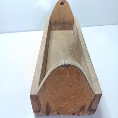 Vintage wooden Childs Jr. Carpenter Toolbox