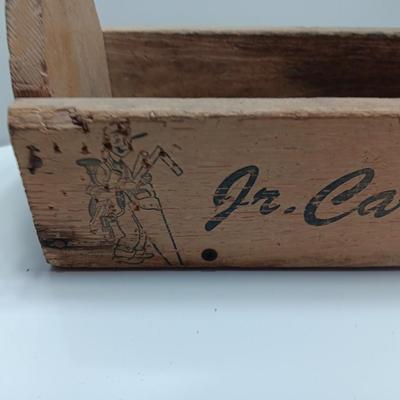 Vintage wooden Childs Jr. Carpenter Toolbox
