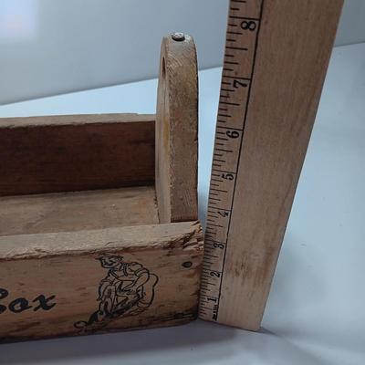 Vintage wooden Childs Jr. Carpenter Toolbox