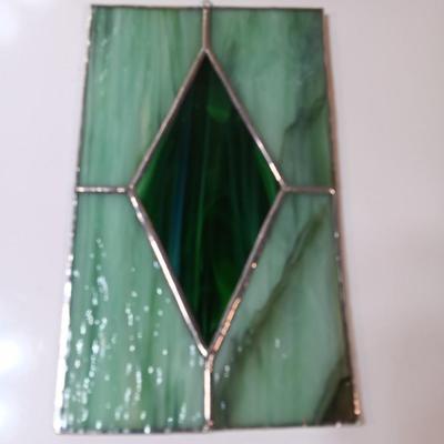 My Kitchen Prayer decorative cutting board, and stained-glass artwork