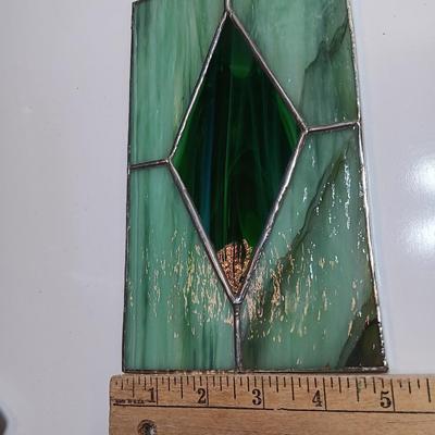 My Kitchen Prayer decorative cutting board, and stained-glass artwork