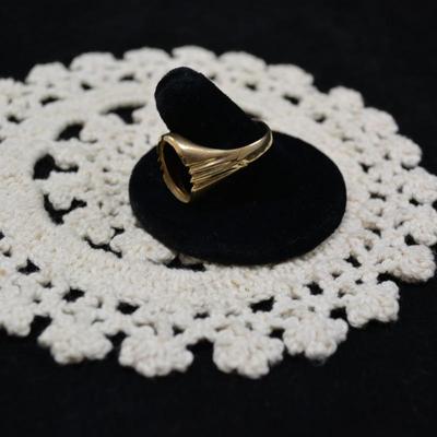 10k Men's Ring with no Setting Size 12.5, 4.5g