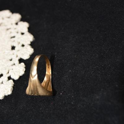 10k Men's Ring with no Setting Size 12.5, 4.5g