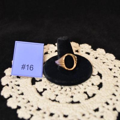 10k Men's Ring with no Setting Size 12.5, 4.5g