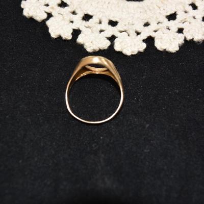 10k Men's Ring with no Setting Size 12.5, 4.5g