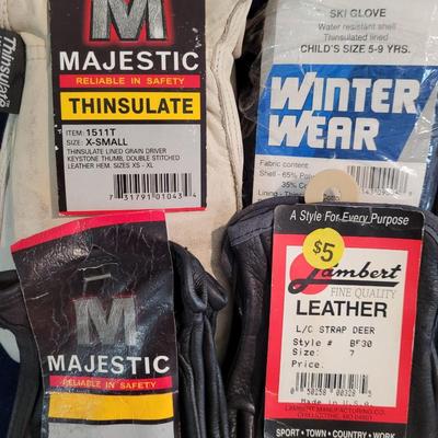 Leather Gloves Ladies &Small