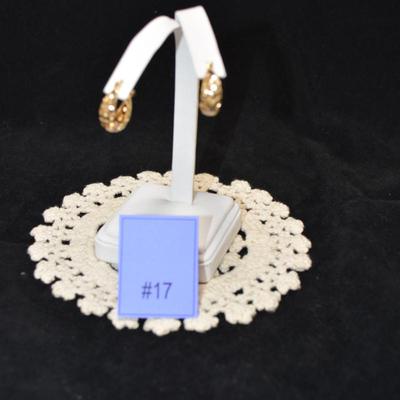 Gold-Tone 925 Sterling Earrings 3.7g