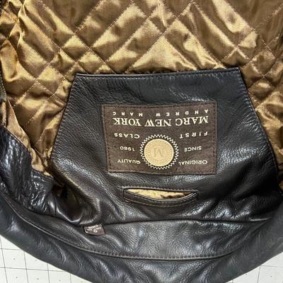 MARC New York Brown LEATHER Jacket