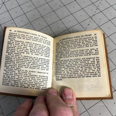 Miniature Books: Bible and Christmas Carole