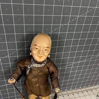 Bizarre! - Antique Chinese Doll with Opium Pipe. OG Player here!?!