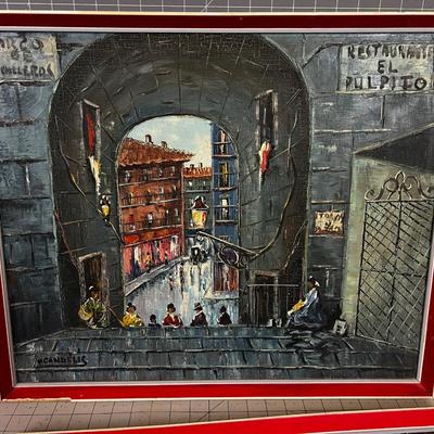 European Oil Painting Pair, by Candelis 