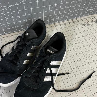 Adidas Black with Silver Stripe