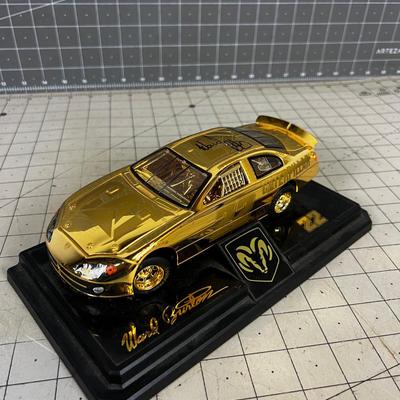 Ward Burton Autographed Car, from NASTAR with CAT and 22 GOLD 