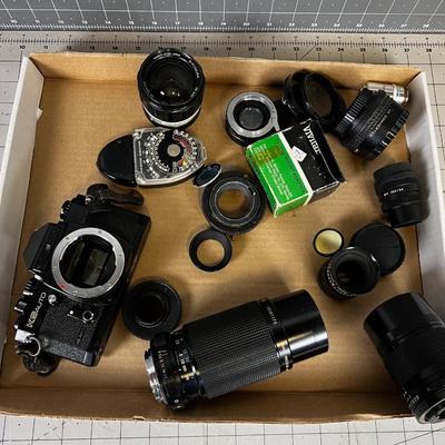 Camera and Several Lenses / Accessories 