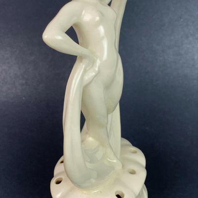 art deco ERPHILA FAYENCE GERMANY DANCING FEMALE NUDE FLOWER FROG