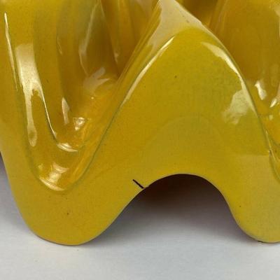 vintage FRANKOMA POTTERY WA1 CASSEROLE WARMING STAND yellow