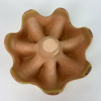 vintage FRANKOMA POTTERY WA1 CASSEROLE WARMING STAND yellow