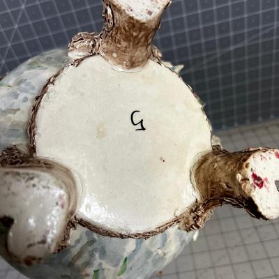 FABULOUS Antique Capodimonte BIRD Planter 