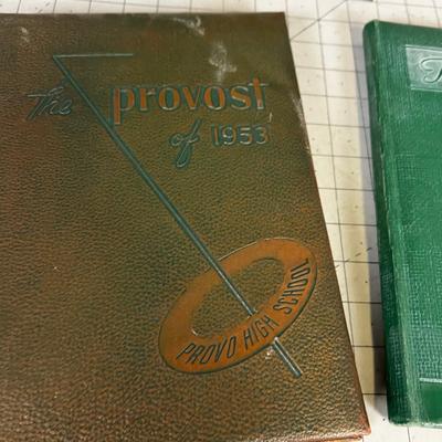 (3) THE PROVOST Provo High School Year Books 1952, 1953, 1954 