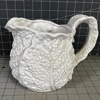 Vintage Fitz & Floyd Pitcher, White