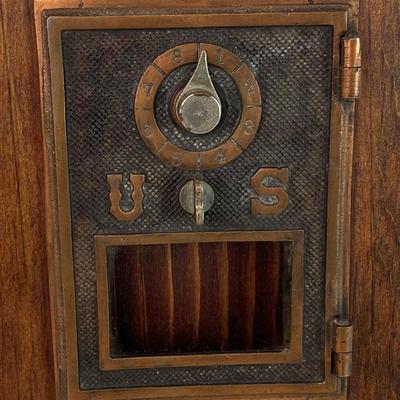  antique United States Post Office Mailbox Door mounted wall display