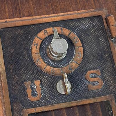  antique United States Post Office Mailbox Door mounted wall display