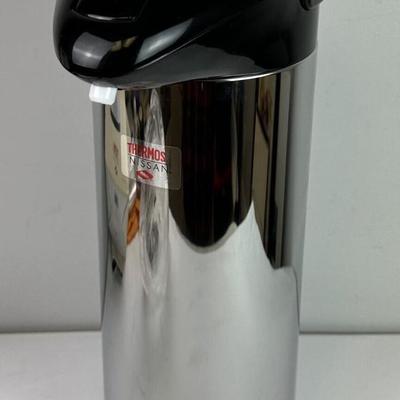  THERMOS PUMP POT 2.7QT HOT COLD STAINLESS STEEL NEW 
