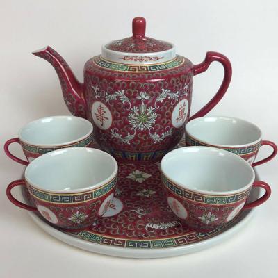  CHINESE CERAMIC TEA SERVICE