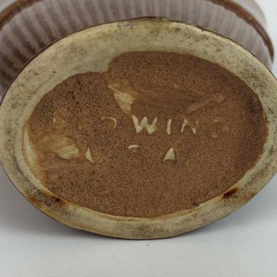 mcm RED WING POTTERY BELLE LINE FAN VASE 874 1960s