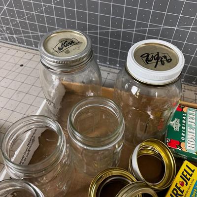 Mixed 1/2 Pint, Pint and Quart Jars