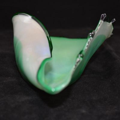 Beautiful MURANO Art Glass Shell 9x5x3